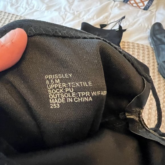 Tall Black Suede Boots Size 8.5M - Picture 5 of 5